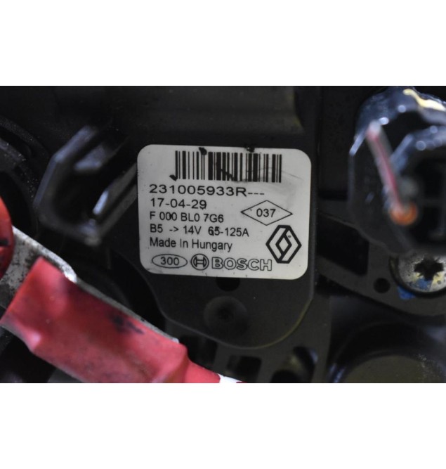 Δυναμός Dacia Duster / Lodgy 1.5 K9K 2010-2022 231005933R (Renault) 14v 65-125A (Γνήσιο)