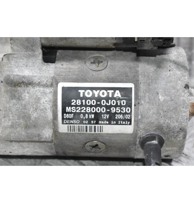 Μίζα Toyota Yaris 1SZ 1.3 1999-2005 DENSO 28100-0J010 MS228000-9530 (Γνήσια)