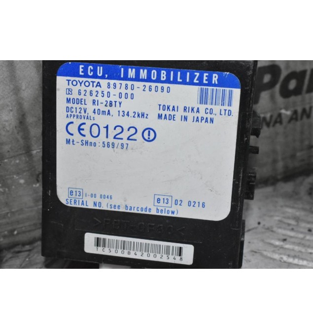 Σετ Immobilizer Toyota Hilux KUN25 2005-2012 89661-0652 89741-0K021 89780-26090 89783-22020