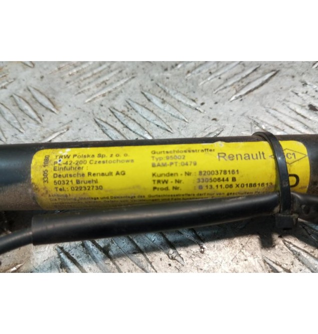 Προεντατήρας Ζώνης Ασφαλείας Δεξια Renault Kangoo 2003-2008  82000378161 2 pins