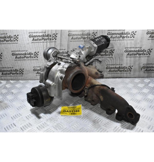 Turbo / Τουρμπίνα Διπλή Με Πολλαπλή Εξαγωγής Volkswagen Amarok 2.0 CSHA BiTurbo (Γνήσια) 2008-2020 03L145715M K04KP35-132B 53049700144 5304-0144 54351017774 (Λίγα Κενα)