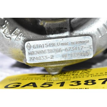 Turbo / Τουρμπίνα Nissan Qashqai - X-Trail 2.0 M9R 2007-2014 774833-2 GTA1549LV (Renault Koleos)