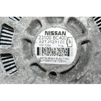 Δυναμός Nissan Qashqai 1.6 HR16 120A 12V 2006-2015 23100BC400 A2TJ0291ZE (Note) (Γνήσιο)