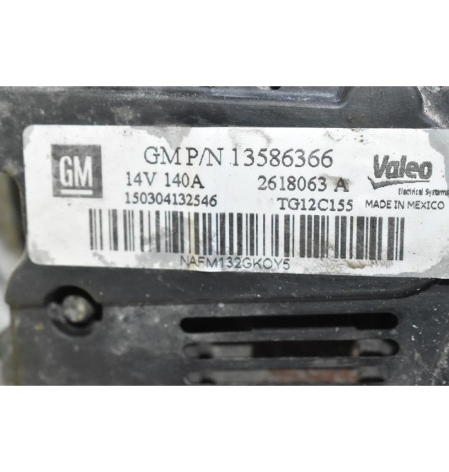 Δυναμό Opel Astra J 1.6 B16DTL CDTI 2014-2019 13586366 140A