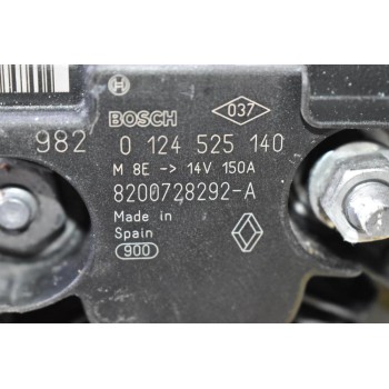 Δυναμό Nissan Juke - Qashqai 1.5 DCI K9K H282 2007-2017 0124525140 8200728292-A