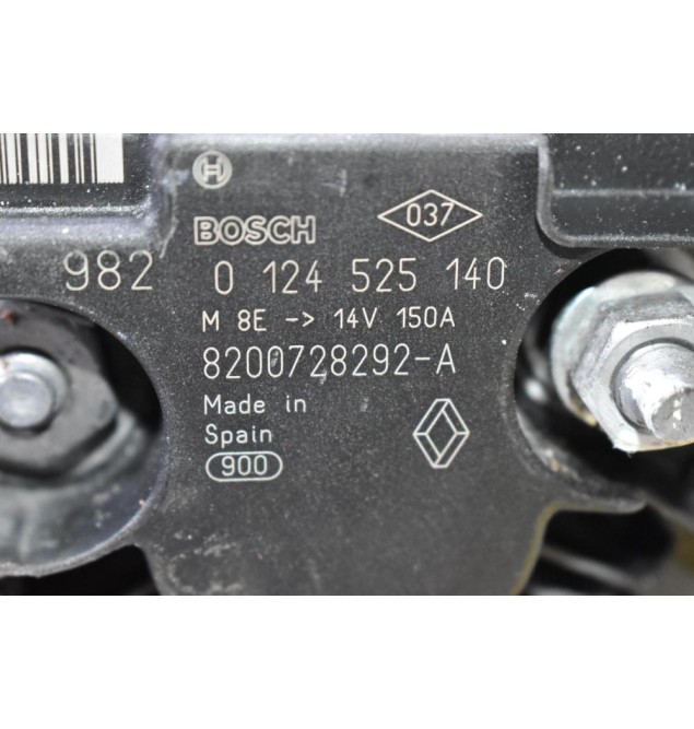 Δυναμό Nissan Juke - Qashqai 1.5 DCI K9K H282 2007-2017 0124525140 8200728292-A