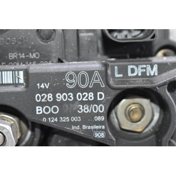 Δυναμό Volkswagen Golf / Bora 1.4 16v AXP 1995-2003 90A 14V 028903028D 0124325003 (Γνήσιο) (Seat Ibiza / Leon / Toledo - Skoda Octavia / Fabia)