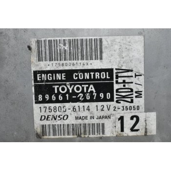 Εγκέφαλος Toyota Hiace 2001-2010 2KD D4D DENSO 89661-26790 175800-6114