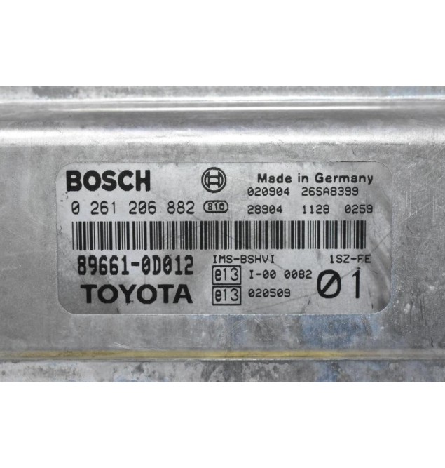 Εγκέφαλος Toyota Yaris 1SZ 1.3 2005-2010 0261206882 89661-0D012