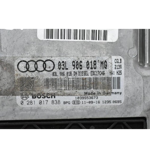 Εγκέφαλος Audi A4 / A5 / A6 / Q5 2.0 TDI CGL 2008-2016 (Γνήσιο) 03L906018MQ 03L906018DN 0281017838 1039S53673