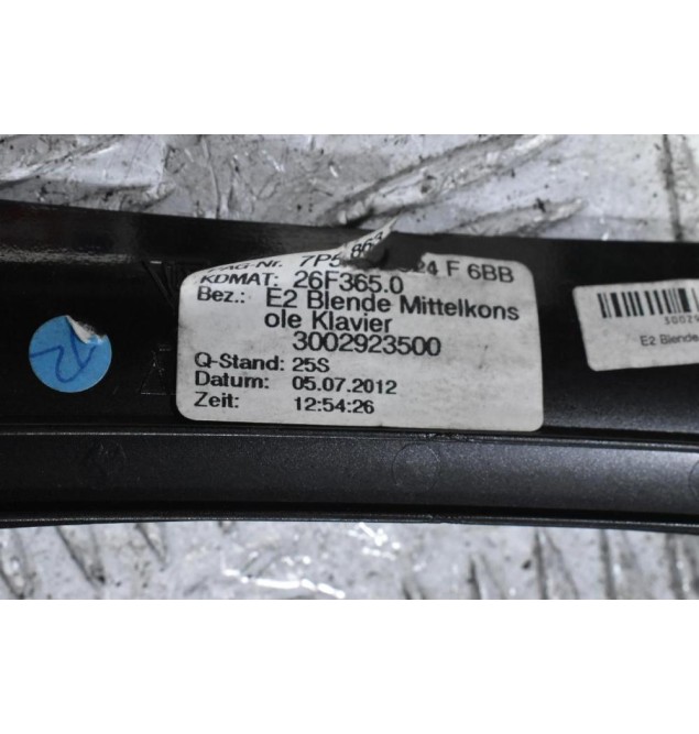 Διακοσμιτηκό Τριμ Κεντρικής Κονσόλας Με Τασάκι Porsche Cayenne 958 2010-2018 7P5863324F 7P5857273D (Γνήσιο)