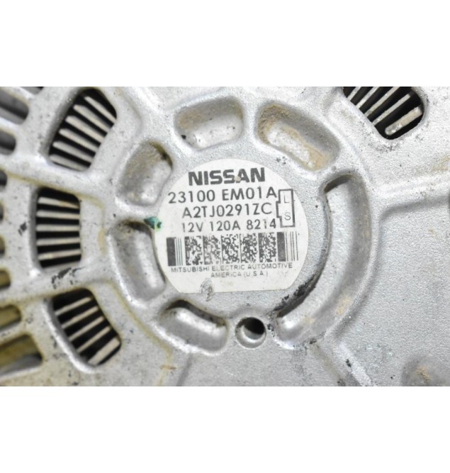 Δυναμό Nissan Qashqai / Tiida 2007-2012 23100EM01A A2TJ0291ZC (Γνήσιο) 12v 120A