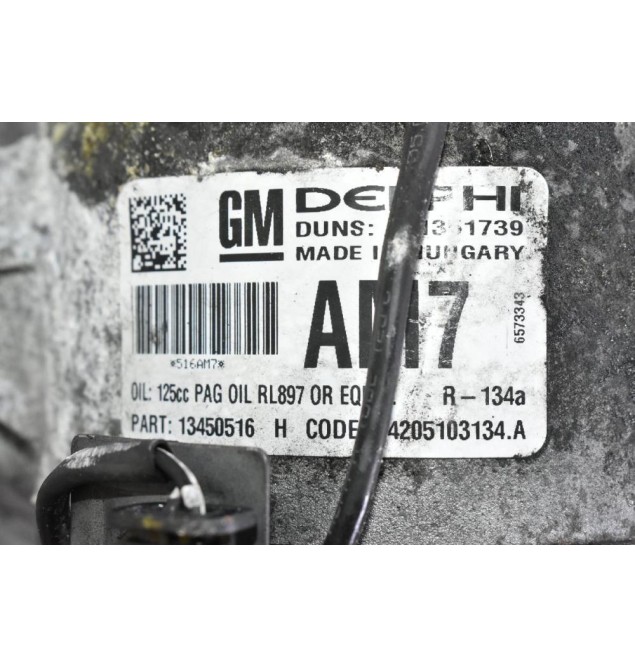 Κομπρεσέρ Aircondition - A/C Opel Astra J 1.6 B16DLT 2009-2015 DELPHI 401351739 13450516