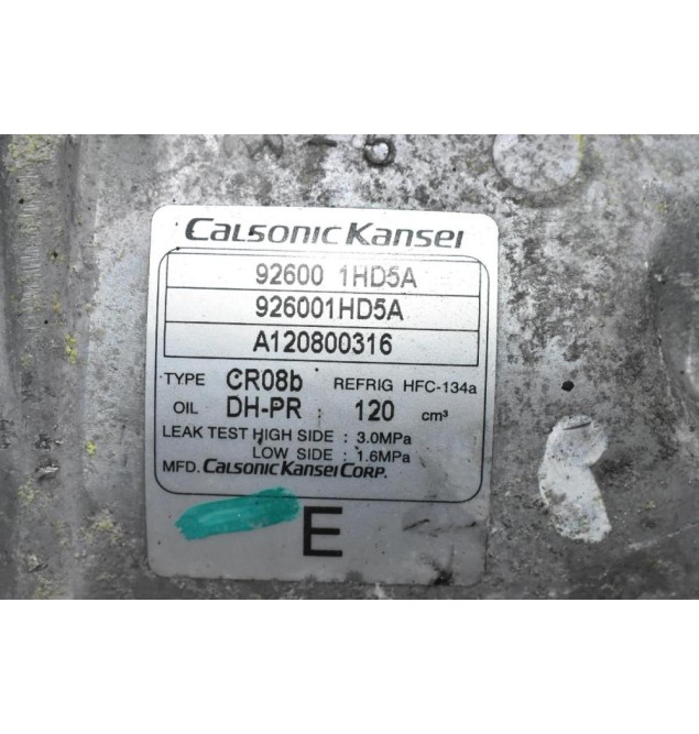 Κομπρεσέρ Aircondition - A/C Nissan Micra / Note K13 1.2 2008-2020 926001HD5A