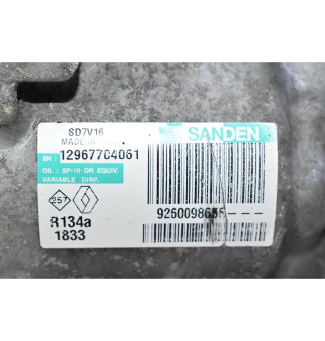 Κομπρεσέρ Aircondition A/C Nissan Juke - Qashqai - Note 1.5 DCI K9K 2010-2017 926009865R