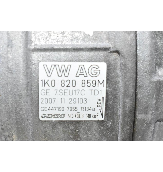 Κομπρεσέρ Aircondition Volkswagen Golf / Passat 1.4 TSI 2008-2013 DENSO 1Κ0820859Μ GE447190-7955 (Seat Skoda Audi)
