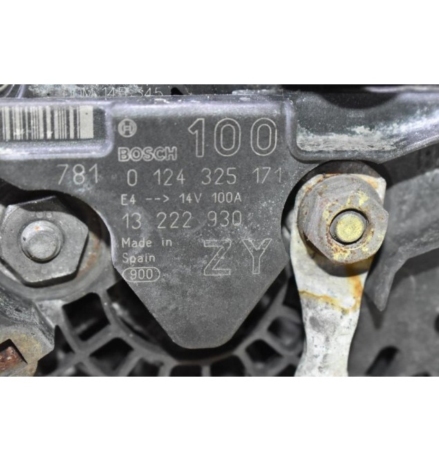 Δυναμό Opel Corsa C 1.4 Z14XEP/Z12 2000-2007 BOSCH 0124325171 13222930 14V 100A