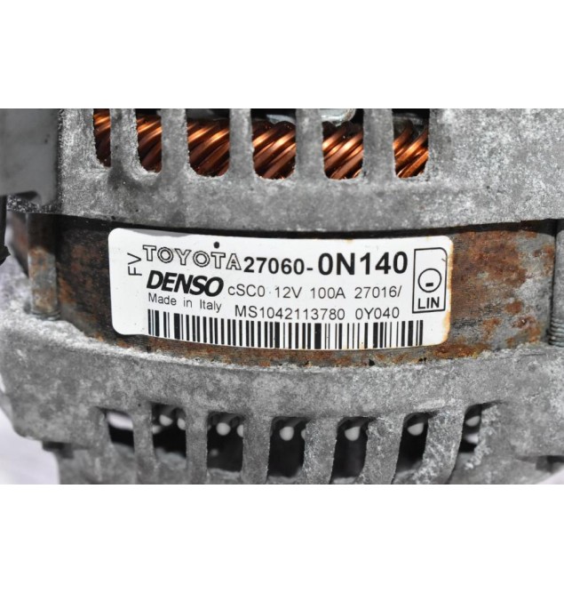 Δυναμό Toyota Yaris - Corolla - Auris 1ND 2005-2012 DENSO 27060-0N140 MS1042113780 100A