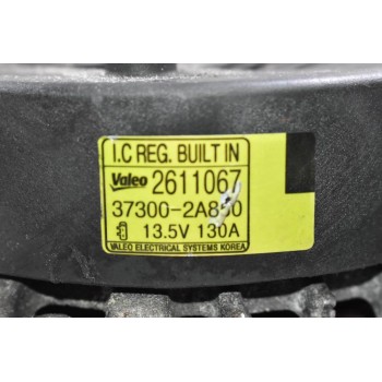 Δυναμό Kia Picanto - Hyundai i30 D3FB D4FC D3FA 2004-2010 VALEO 37300-2A850 2611067 130A (Σπασίματα Στο Κελυφος)