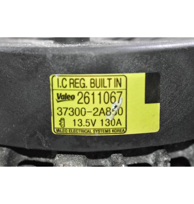 Δυναμό Kia Picanto - Hyundai i30 D3FB D4FC D3FA 2004-2010 VALEO 37300-2A850 2611067 130A (Σπασίματα Στο Κελυφος)