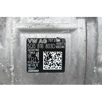 Κομπρεσέρ Aircondition - A/C Seat Leon / Ibiza CHZ 2008-2015 5Q0816803D (Volkswagen / Audi / Skoda) (Γνήσιο)
