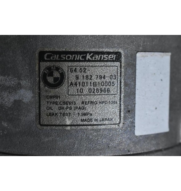 Κομπρεσέρ Aircondition - A/C Bmw 1.6 116i 316i 122PS N43B16 N43B20 2007-2011 CALSONIC 9182794-03 A41011B10005