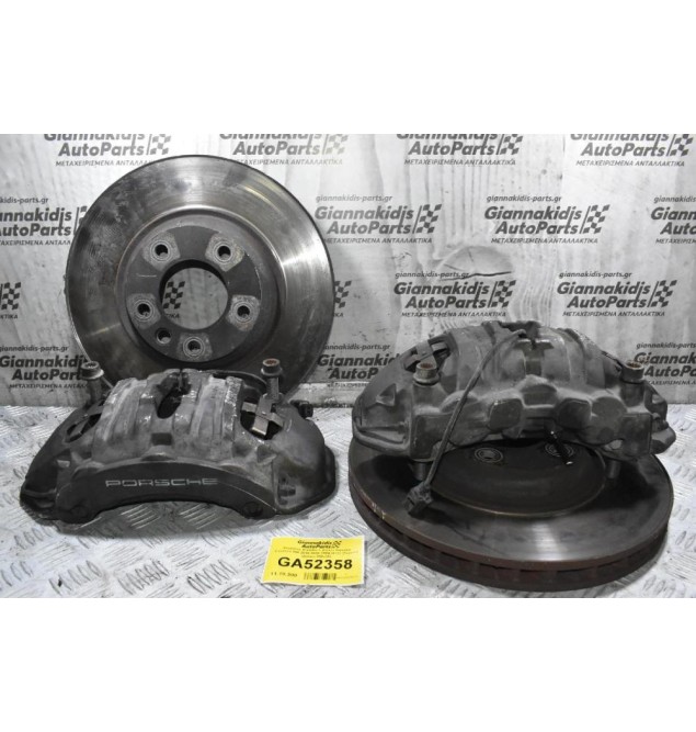 Δαγκάνες Brembo + Δίσκοι Porsche Cayenne 958 2010-2020 7PP615123 (Γνήσια) (Δίσκοι 350x35)