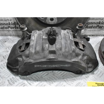 Δαγκάνες Brembo + Δίσκοι Porsche Cayenne 958 2010-2020 7PP615123 (Γνήσια) (Δίσκοι 350x35)