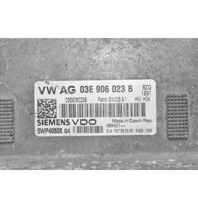 Εγκέφαλος Skoda Fabia 1.2 2000-2012 SIEMENS 03E906023B 5WP40808 (Volkswagen Polo / Seat Ibiza)