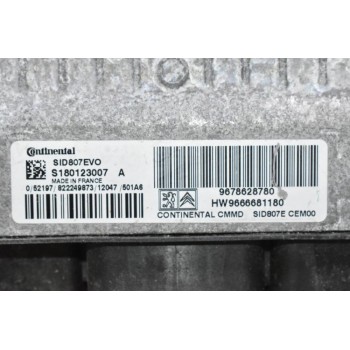 Εγκέφαλος Citroen DS4 1.6 HDI 2007-2020 9678628780 HW9666681180 SID807EVO S180123007 (Peugeot 308 508 3008)