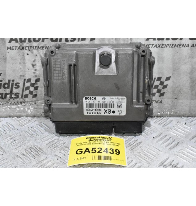 Εγκέφαλος Toyota Auris 1.4D 2010-2020 89661-0ZM00 0281031657 1039T00042