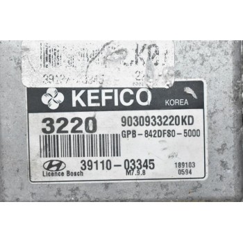 Εγκέφαλος Hyundai i20 1.2 2008-2014 39110-03345 (KIA)