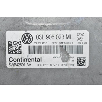 Εγκέφαλος Volkswagen Golf / Touran / Tiguan 1.6 TDI 2004-2014 03L906023ML 03L907425C 5WP42691AA