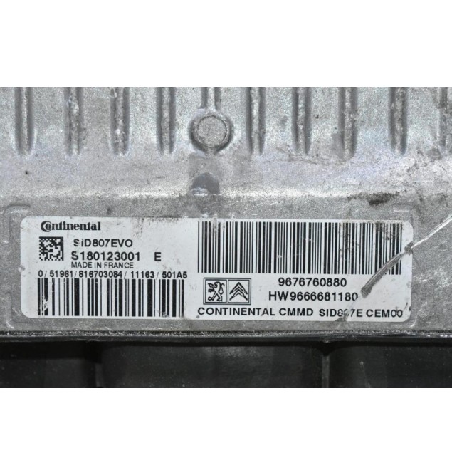 Εγκέφαλος Citroen C4 1.6 HDI 2008-2020 9676760880 S180123001 SID807EVO (Peugeot 508)