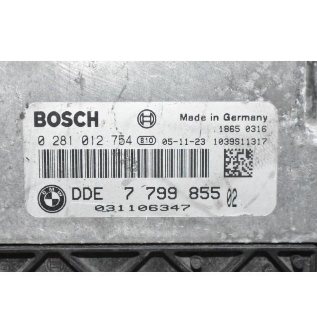 Εγκέφαλος Bmw E90 E60 E87 2.0D 2003-2012 DDE7799855 0281012754 1039S11317