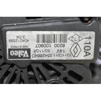 Δυναμό Renault Megane / Scenic 1.4 16V 2000-2008 110A 14V 2542664D TG11C011 8200100907 (Nissan Almera / Micra)