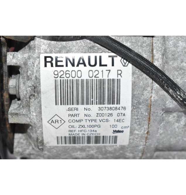 Κομπρεσέρ Aircondition - A/C Renault Clio / Captur 1.2cc H5F 2012-2022 926000217R (Γνήσιο) (Nissan / Dacia)