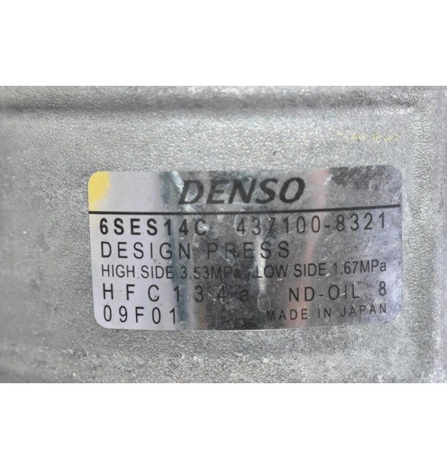 Κομπρεσέρ Aircondition A/C Audi A5 A4 Q5 A6 A8 1.8 TFSI CJE 2010-2015 6SES14C 437100-8321 (Denso) (Σπασιμο Στην Τροχαλια)