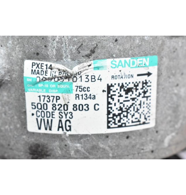 Κομπρεσέρ Aircondition A/C Audi A3 / A4 1.6 TDI CLH 2010-2016 5Q0820803C (Γνήσιο) (Volkswagen Golf / Seat Leon / Skoda Octavia)