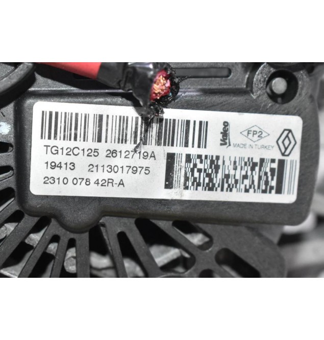 Δυναμό Dacia Renault Captur / Clio / Twingo / Kadjar 2010-2024 (Γνήσιo) 231007842R 2612719A TG12C125 ( Dacia Duster / Sandero)