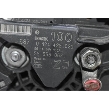 Δυναμό Opel Astra / Vectra / Zafira 1.6 -1.8 2000-2012 0124425020 55556067 100A (Γνήσιο)
