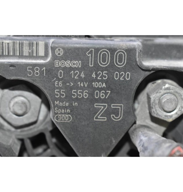 Δυναμό Opel Astra / Vectra / Zafira 1.6 -1.8 2000-2012 0124425020 55556067 100A (Γνήσιο)
