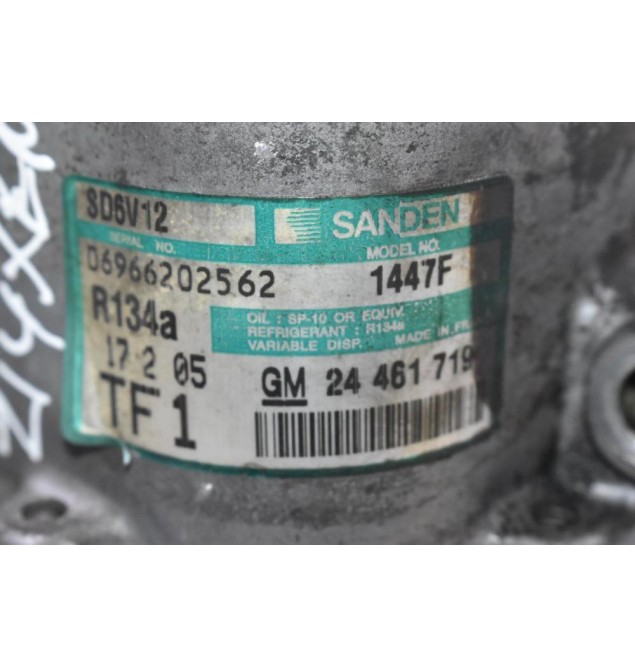 Κομπρεσέρ Aircondition A/C Opel Corsa - Astra 1.4cc Z14XEP 2005-2012 (Γνήσιο) SANDEN 24461719 (Πρόβλημα Στη Φίσα)