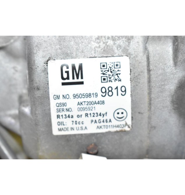 Κομπρεσέρ Aircondition - A/C Chevrolet Cruze / Aveo 1.6 1.8 1.4 F16D4 2008-2019 95059819 AKT200A408 (Opel ADAM/ Insignia) (Γνήσιο)