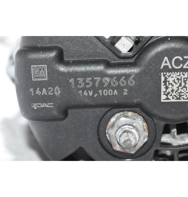 Δυναμό Opel Astra J 1.6 A16LET 2009-2015 13579666 100A (Γνήσιος)