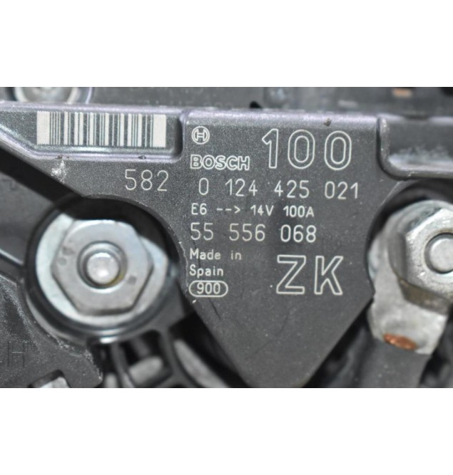 Δυναμό Opel Corsa - Astra 1.4 Z14XEP 100A 2000-2010 0124425021 55556068 (Γνήσιο)