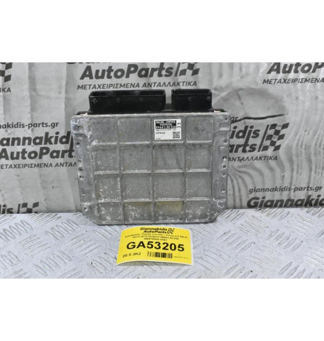 Εγκέφαλος Toyota Corolla / Verso 2.0 D4-D 2013-2018 BOSCH 89661-0F350 MB275900-4991