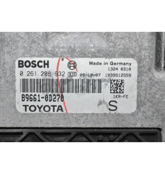 Εγκέφαλος Toyota Yaris 1.0 2006-2012 BOSCH 89661-0D270 0261208932 1039S12559
