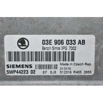 Εγκέφαλος Skoda Fabia 2001-2010 SIEMENS 03E906033AB 5WP4422302 5WP44223