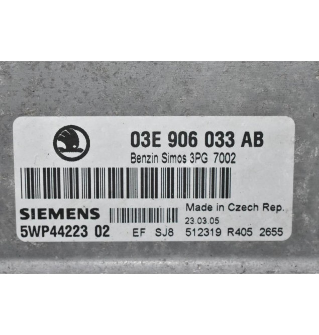 Εγκέφαλος Skoda Fabia 2001-2010 SIEMENS 03E906033AB 5WP4422302 5WP44223